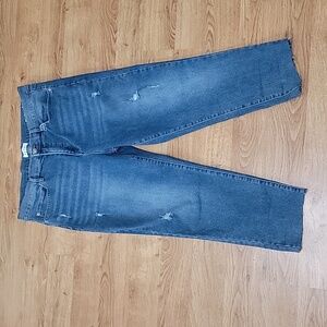 Nicole Miller Disressed Soho High Rise Ankle Skinny Jeans Size 14